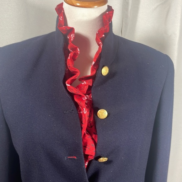 Talbots Red Anchor Print Skirt - Picture 5 of 5